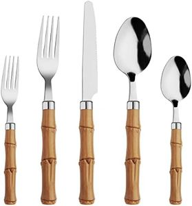 HF HOFTEN 20 Piece Silverware Set, Service for 4 Person, Durable and Dishwasher Safe HA226-S