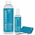 ROYAL CARE Lens Cleaner Spray Kit – 100ml|500ML Refill bottles with 1 Microfiber Cloths and 1 screw drive – Eyeglasses, Cameras, and Lenses - Safely Cleans Fingerprints, Dust, Oil