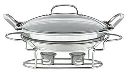 CUISINART 7BSR-28 Round Buffet Servers, Stainless Steel, 11"