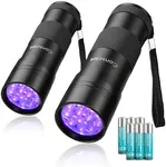 Consciot 2 Pack UV Flashlight Black