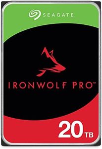 Seagate IronWolf Pro, NAS, 3.5" HDD, 20TB, SATA 6Gb/s, 7200RPM, 256MB Cache, 5 Years or 2.5M Hours MTBF Warranty