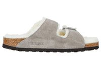 Birkenstock Unisex Arizona Sandal Shearling Stone Suede Shearling 42 R EU