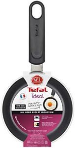 Tefal Ideal Mini One Egg Wonder Non-Stick Frying Pan, 12 cm, Non Induction, Black,Package May Vary