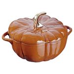 Staub 11124806 Pumpkin Cocotte Oven, 3.5 Quart, Burnt Orange/Cinnamon