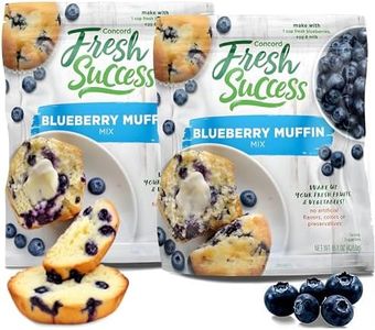 Concord Foods Blueberry Muffin Mix | Easy Bake Bread Mix for Fresh, Delicious Muffins at Home | Made with Natural Flavors & No Preservatives | Ideal for Breakfast, Brunch & Snacks | 15 Oz (Pack of 2)