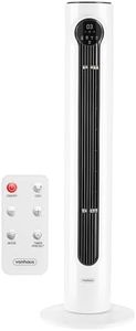 VonHaus Tower Fan 40" – Portable Electric Free Standing Cooling Fan for Home, Office, Living Room, Bedroom – 8 Speeds, 3 Modes, Remote Control, 8hr Timer, 45° Oscillating, Quiet Operation, LED Display