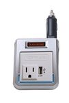 BLACK+DECKER PI120P 120W Power Inverter: 12V DC to 120V AC Outlet with 2A USB Power Charger