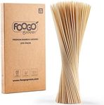 FOOGO Green 250pcs Bamboo Skewers, Large 30cm, FSC® Certified, Sturdy Eco-Friendly Compostable, Wooden skewers, Barbecue BBQ skewers, Fruit Kebabs Cocktail, Party Wedding Camping