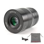 7artisans 60mm F2.8 Macro APS-C Wide Angle Fisheye Fixed Lens for Compact Mirrorless Cameras Canon EOS-M/EOS-M2/EOS-M3/EOS-M100/EOS-M5/EOS-M6/EOS-M50/EOS-M10/EOS-M200-Black