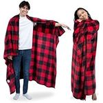 Wearable Blanket Cape with Sleeves 