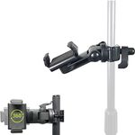 ChargerCity Music Pro Lyric Pole Bar Microphone Boom Mic Stand Mount for All Smartphones (Holder Opens up to 3.5" & Great for Zoom Video)