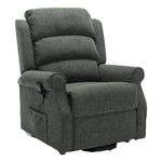 The Perth - Dual Motor Riser Recliner Mobility Chair in Fabric (Fern)