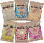 Bearded Brothers Organic Vegan Protein Energy Bars - Gluten & Soy Free Paleo | Non GMO, Low Glycemic, Plant Based Protein, High Fiber | 12pk Six Flavor Variety