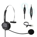 AUSDOM 3.5mm Wired Headset with Noi
