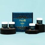 Kulsum's Kaya Kalp Herbals Gold Facial Kit For Even Skin Tone & Glow | Ideal For Men & Women | With Gold, Wheat Germ, Aloe Vera | For All Skin Types | 65g