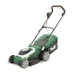Webb Supreme WEER40RR Electric Rotary Lawnmower with Rear Roller, 6 Cutting Heights, 40cm 16 inch Cutting Width, 1800w Motor, 18 Metre Cable and 45L Collection Bag - 3 Year Guarantee