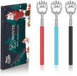 WOVTE 3Pack Back Scratcher with Christmas Packaging, Stocking Stuffers for Men Women Adults, Christmas Gifts for Men Women Dad Mother Husband Wife, White Elephant Gifts for Adults