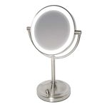 Homedics LED Mirror,Two-sided mirror with normal and 7x magnification