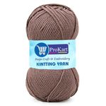 ProKart Premium Woolen 4 ply Hand Knitting Wool Yarn | Fine Weight Knitted and Crocheted Soft Yarn for Sweater, Scarf, Hat, Baby Clothes, Baby Sports, Purse, Gift Bags & DIY Craft Accessories Projects (1 Ball/100 Gram Each) (Light Wine, 100gms x 1 Pack)