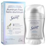 Secret Clinically Proven Aluminum Free Deodorant for Women Powder Cotton 39g