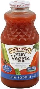 Knudsen Juice-Very Veggie/Low Salt(95% Organic), 32-Ounce (Pack of 6)