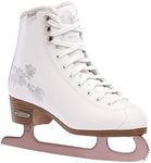 Rollerblade Bladerunner Ice Diva Women's Adult Figure Skates, White and Rose Gold, Ice Skates