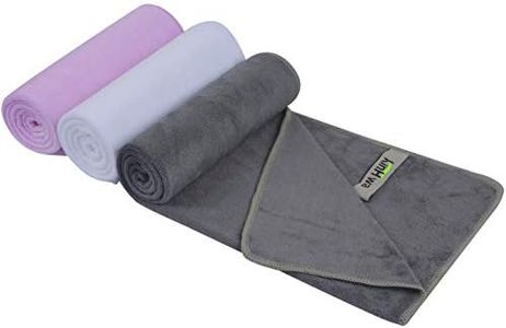 KinHwa Absorbent Workout Towels for Gym Soft Gym Towels for Sweat Microfiber Sports Towel Perfect Size for Workouts, Hot Yoga, Running, Biking or Camping 16inch x 31inch 3 Pack