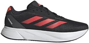 adidas Men's Duramo Sl Shoes Sneaker, Carbon Black Solar Red Grey Six, 9 UK