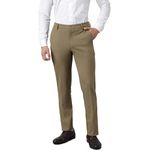 SUBTRACT Slim-Fit Stretchable Lycra Formal Pants for Men | Stylish Men's Wear Trousers for Office or Party | Mens Fashion Dress Trouser Pant(Tan Khaki, 42)