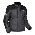 Royal Enfield Mens Polyester Stormraider Riding Standard Length Jacket Grey L D3O-T5 Evo X / Ce Level 1 Certified Protectors At Shoulders And Elbows
