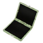 Oboe Reeds Case, Wooden & Silk Cloth Cover Storage Box for 6pcs Oboe Reeds(Green)