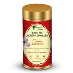 Planter's Choice Divine Saffron Instant and Healthy Tea - 200 GMS - Black Tea infused with Organic Jaggery Granules and Real Saffron - Healthy and Delicious - Just Add Hot Water for a Ready Cup! 100% Natural - Zero Preservatives