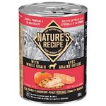 Nature’s Recipe Premium Paté Chicken, Pumpkin & Salmon Recipe with Whole Grain 368 g, Black, Pack of 12