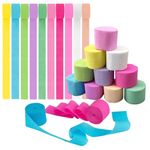 10 Rolls Crepe Paper Craft Streamers Hanging Rainbow Crepe Paper Streamers Macaron Color Crepe Paper Rolls Streamers Blue Pink White Crepe Roll Curtain Backdrop Hanging Tassels Festival Party Decor