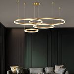 LightInTheBox Geometric Shapes Pendant Light Circle Design Artistic Style LED 20+40+60+80cm Stepless Dimming