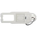 Anchor Roma Keyring Tag Only Polycarbonate 20868, White