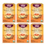 Yogi Tea Honey Chai Turmeric Vitality Sweet and Spicy Blend (6 Pack 96 Tea Bags Total)