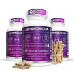 100% Pure Ashwagandha KSM-66 Capsules | Pack of 3 | 9 MONTH SUPPLY (270 x 600 MG) | Organic Full Spectrum KSM-66 Ashwagandha Supplement | Tension Relief & Resistance, Memory Support & Sleep Aid