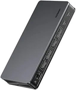 UGREEN Revodok Pro USB C Docking Station, 9-in-1 Dual Monitor 4K@60hz Extended PD Dock for MacBook with 2 DP & 2 HDMI, 10 Gbps USB C & USB-A Data Ports, 100W PD, Gigabit Ethernet for macOS, Windows