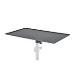 K&M Stands 26752 Monitor Stand Bearing Plate - Large Surface Tray - 15.9" X 28.6" - Perfect for Laptops, Mixers, DJ Controllers - Attach to Speaker Or Light Stand - Black