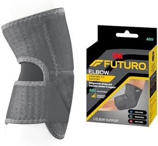 Futuro Comfort Fit Adjustable Elbow/Arm Support, Grey, One Size