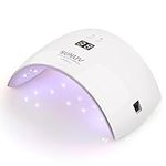 UV LED Gel Nail Lamp, SUNUV 36W UV lamps for Gel Nails Manicure Pedicure Sensor 30s/60s Timer LCD Screen