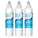 AQUA CREST ADQ73613401 Refrigerator Water Filter, Replacement for LG LT800P, ADQ73613402, ADQ73613408, ADQ75795104, Kenmore 9490, 46-9490, LSXS26326S, LMXC23746S, LMXC23746D (Pack of 3)