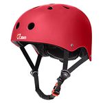 JBM Skate Helmet Safety Protection for Multi-Sports Skateboarding Scooter Roller Skate Inline Skating Two Wheel Electric Board Cycling Bicycle Mountain Biking Road Bike BMX MTB Road Bike and Other Sports [Impact Resistance]