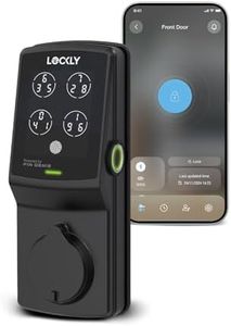 Lockly Smart Keyless Door Lock with Fingerprint Access. Lockly Secure Plus Deadbolt, Matte Black