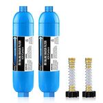 Lifefilter RV Inline Water Filter with Flexible Hose Protector,Reduces,Chlorine, Bad Taste&Odor,Compatible with 40013, 40041, 40043 KDF Filter