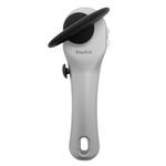 Starfrit Securimax Auto Can Opener - Patented Safe Edge Technology with Lid Lifter - Leaves No Sharp Edges on Lid & Can - Heavy Duty Non-Slip Knob, Grey