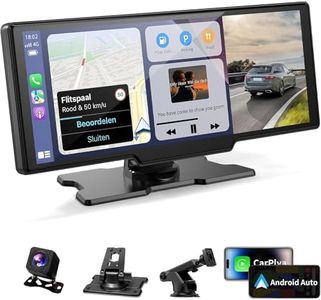 PTEROMYS 10.26 Carplay Screen for Car 4K Wireless Apple Carplay & Android Car Play Screen Tablet Auto Touchscreen with Backup Camera iOS 26 Compatible, GPS Navigation/Mirror Link (No Front Camera)