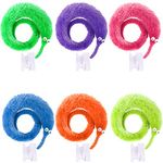 UNIME 12 Pack Magic Worm Toys Wiggly Twisty Fuzzy Worm Trick Toys Carnival Party Favors,6 Colors