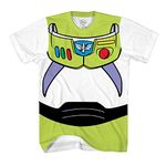 Disney Toy Story Buzz Lightyear Astronaut Costume Adult T-Shirt (Large, Buzz)